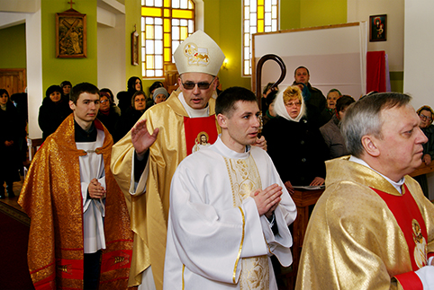 Месу освячення мира у Вінниці очолив єпископ Радослав Змітрович