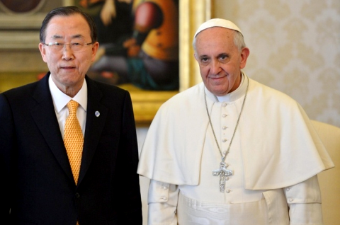 Папа Франциск і Генеральний секретар ООН