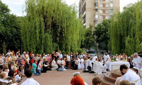 Процесія Божого Тіла в Хмельницькому