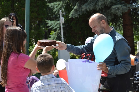 Велопаломники в Городку