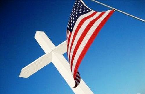 хрест і прапор США
