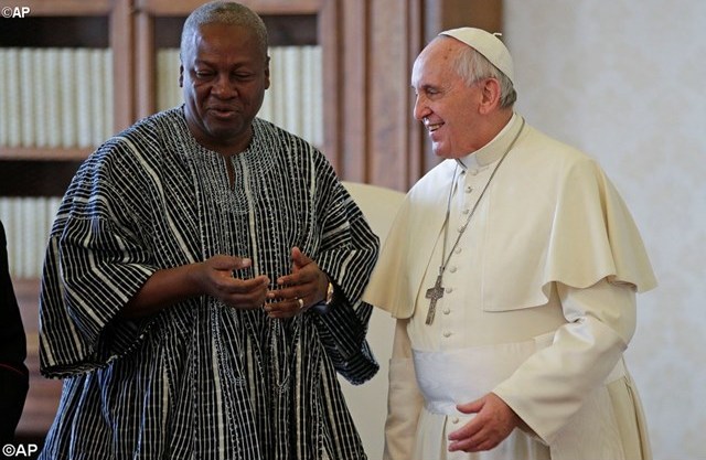 Папа Франциск та президент Гани