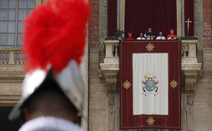 Папа Франциск і швейцарська гвардія