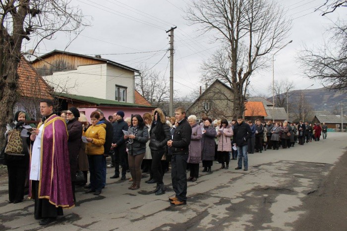 Вербна неділя у Рахові