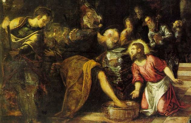 Ісус миє ноги апостолам