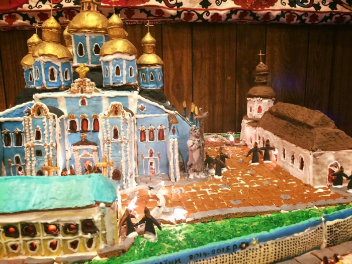 Різдвяне печиво у вигляді Михайлівського Золотоверхого собору