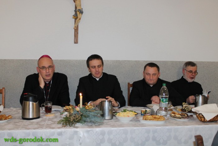 вігілійна вечеря у Городоцькій семінарії 