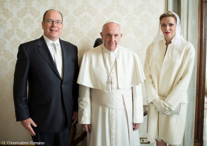 Князь Монако з дружиною у Папи Франциска 5