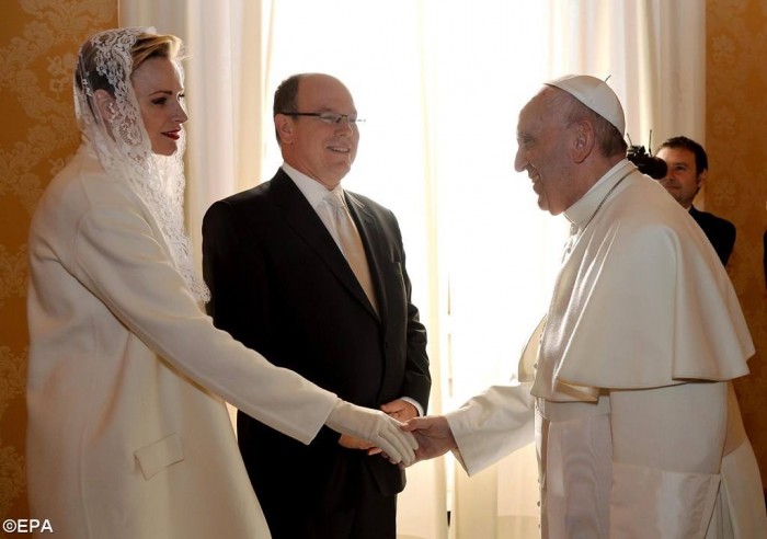Князь Монако з дружиною у Папи Франциска 8