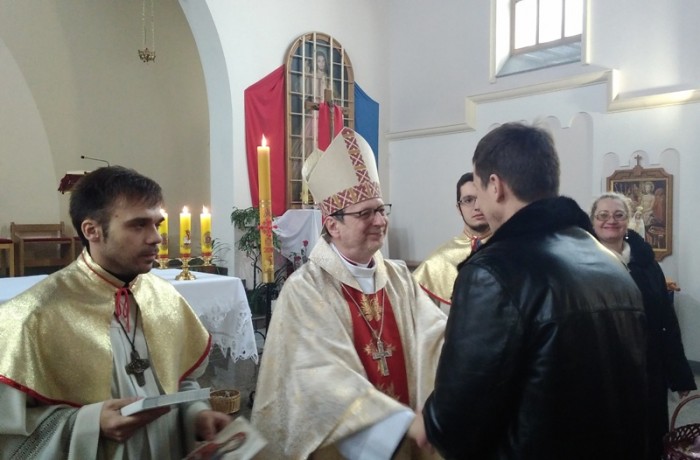 Апостольській Нунцій відсвяткував Пасху з католиками Донецька