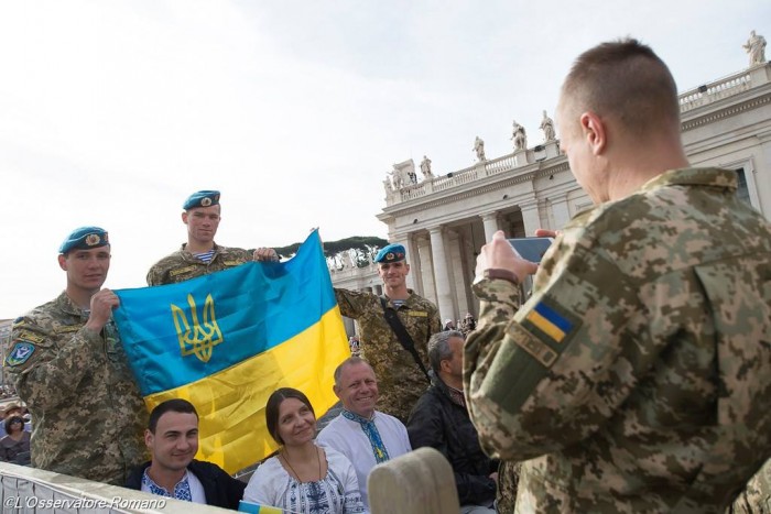 Папа благословив українських військових