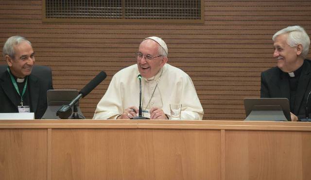 Папа відвідав своїх співбратів-єзуїтів, зібраних на Генеральну Конгрегацію1