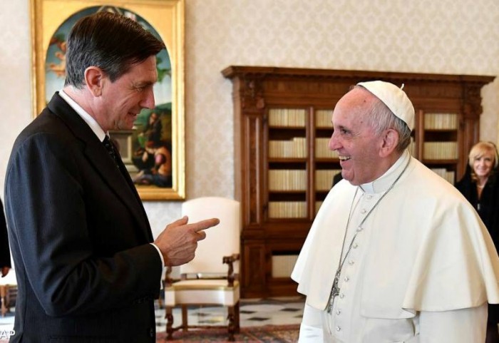 Президент Словенії у Папи
