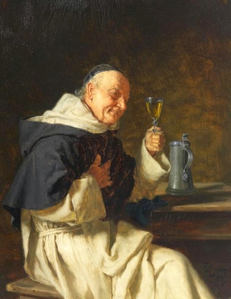 алкоголь монах картина