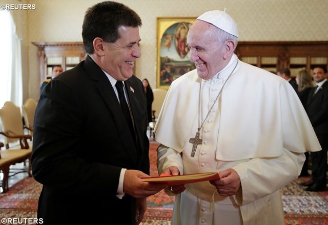 Папа Франциск прийняв у Ватикані Президента Парагваю Орасіо Мануеля Картеса Хару